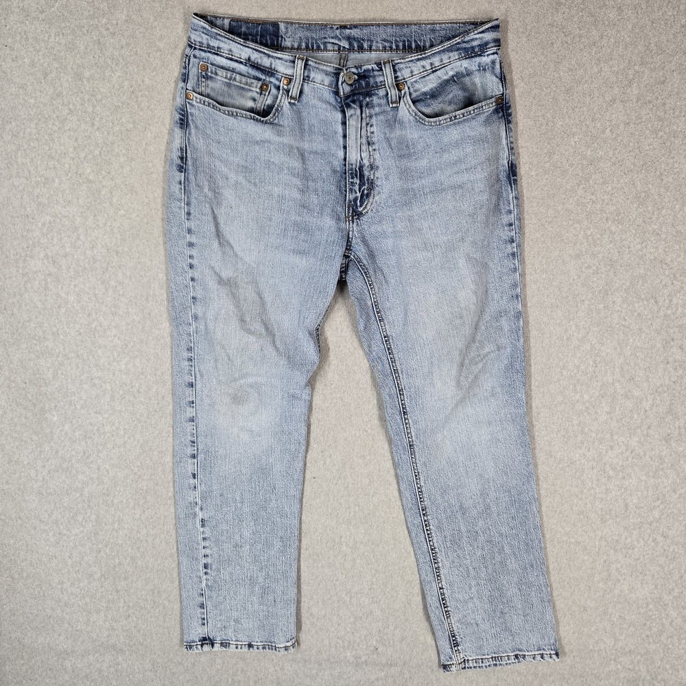 Levi's 541 Men Jeans 34X30 Light Blue Denim Tapered Athletic Fit 28" Inseam
